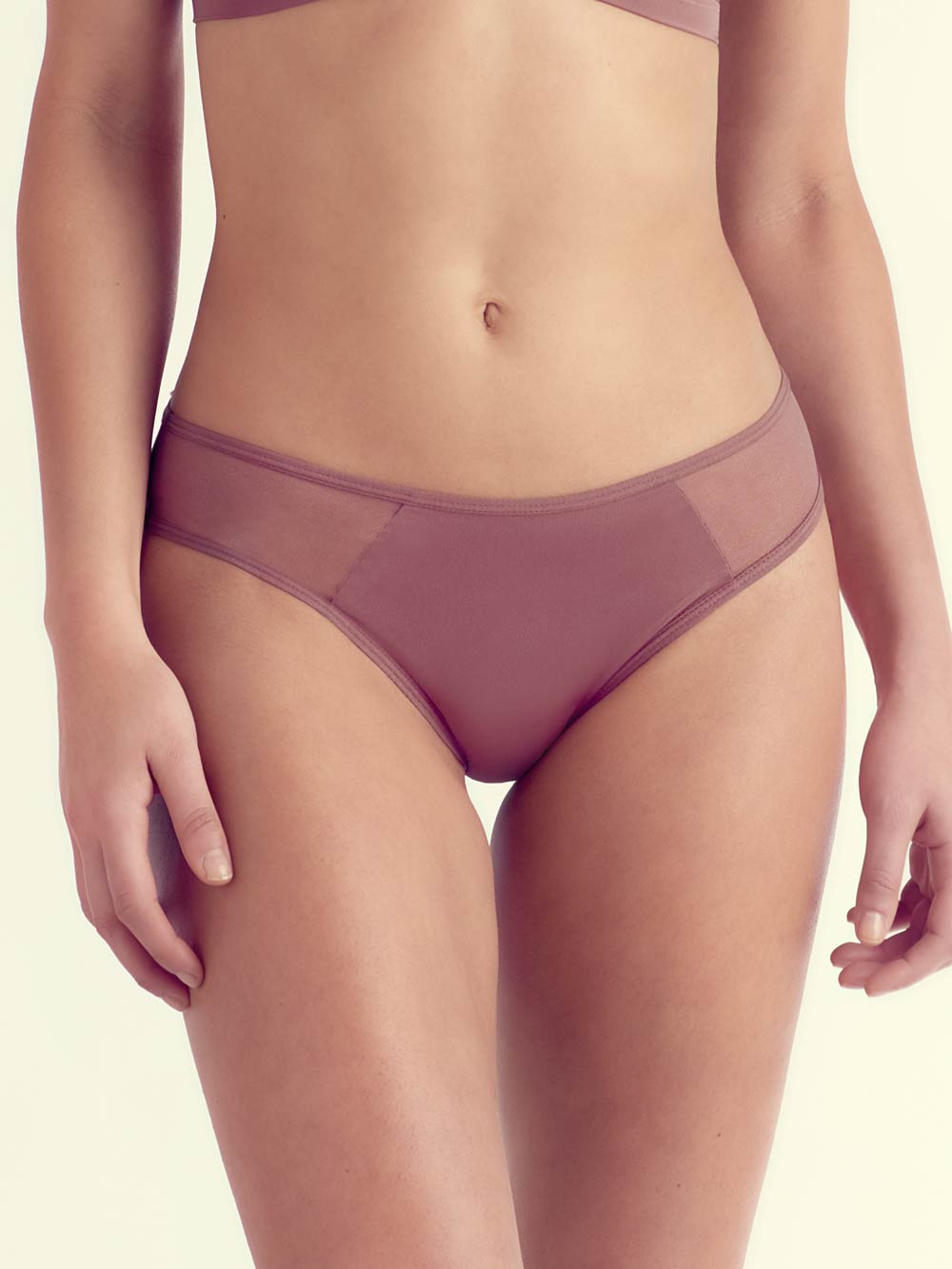Gina Full Coverage Cotton Crotch Panty color_Clay