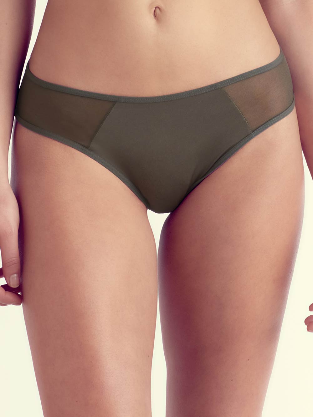 Gina Full Coverage Cotton Crotch Panty color_Olive