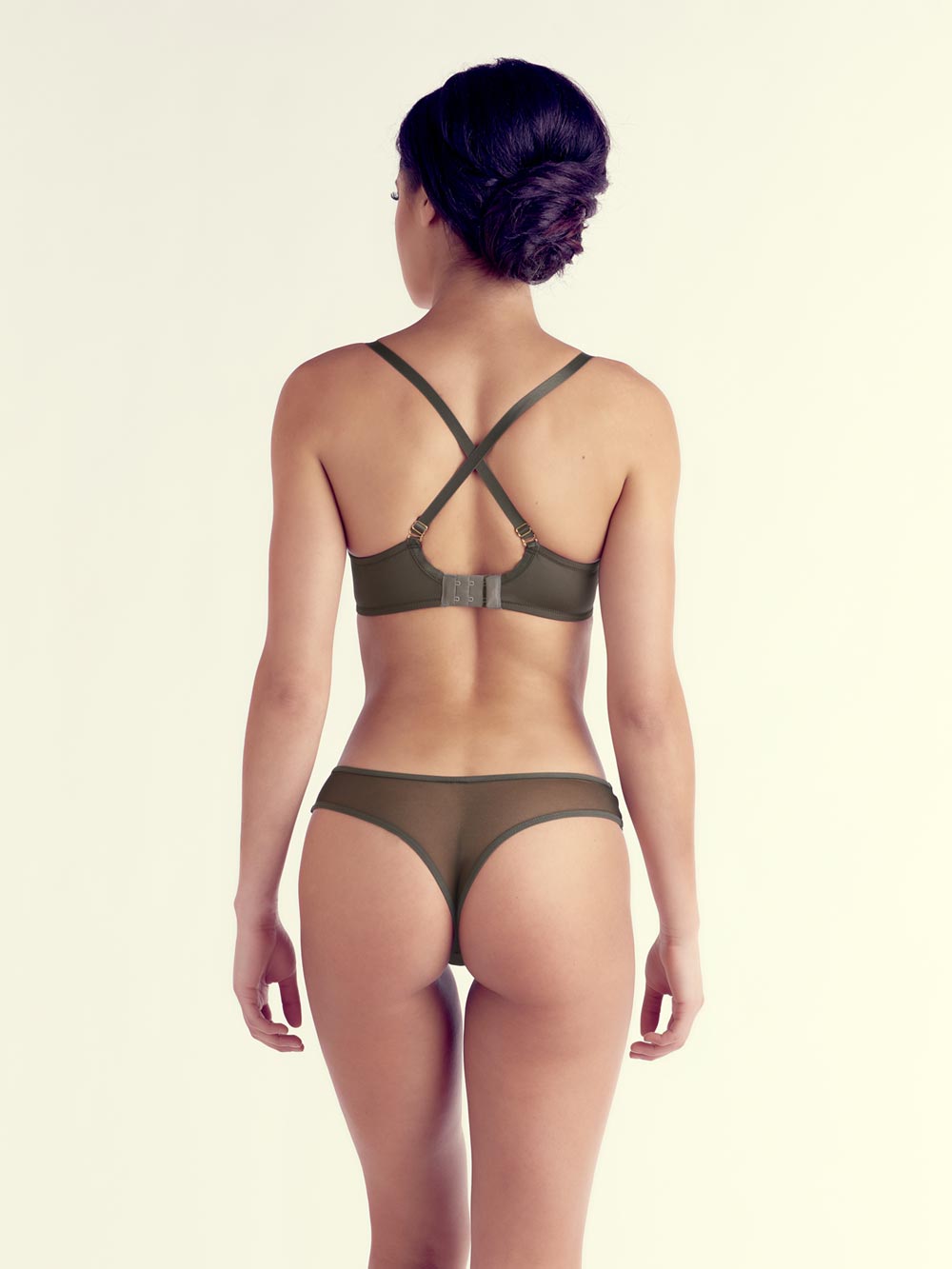 Iris Convertible Straps Bra color_Olive