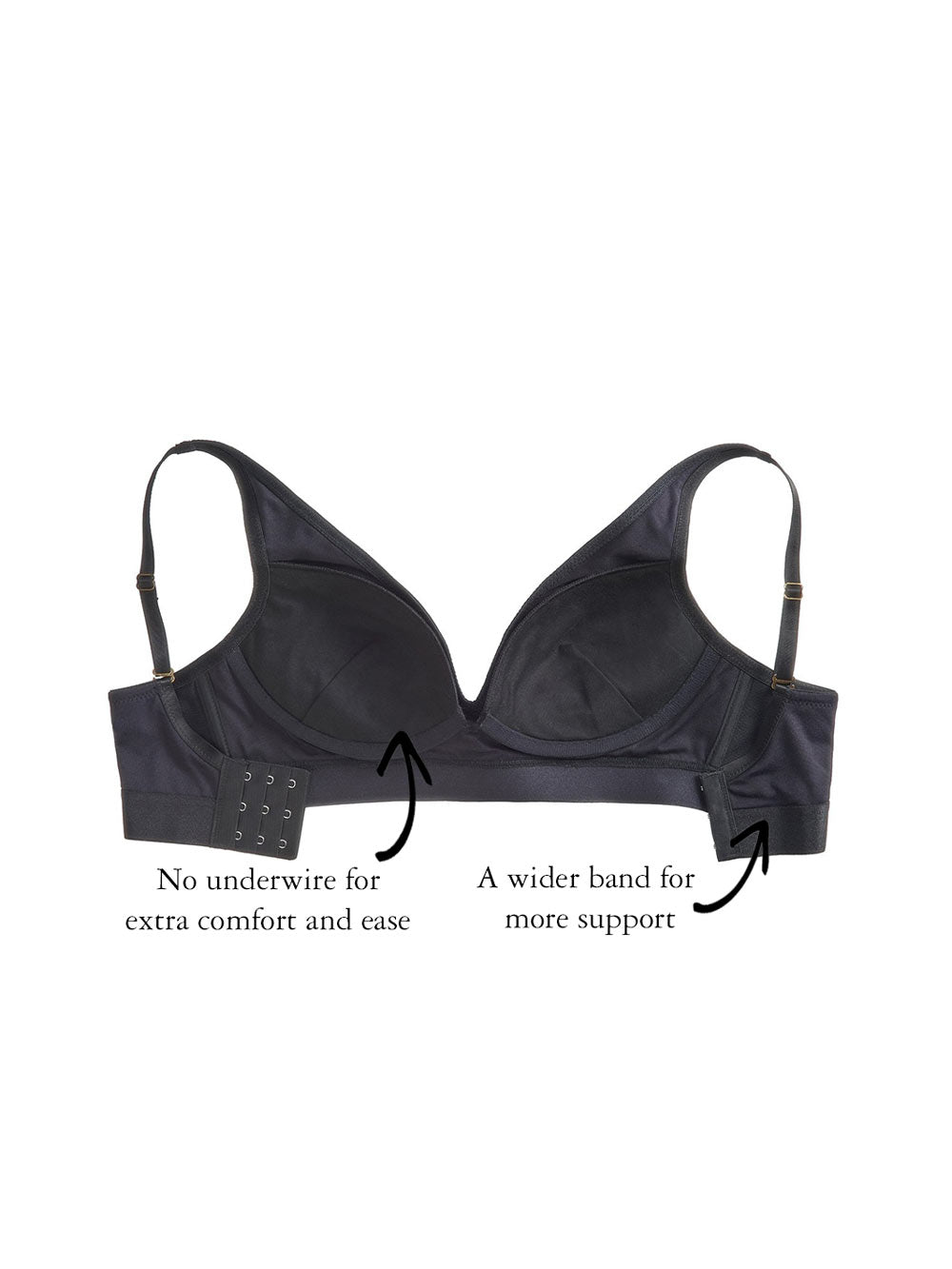 Jamie Wire-Free Black Bra color_Black