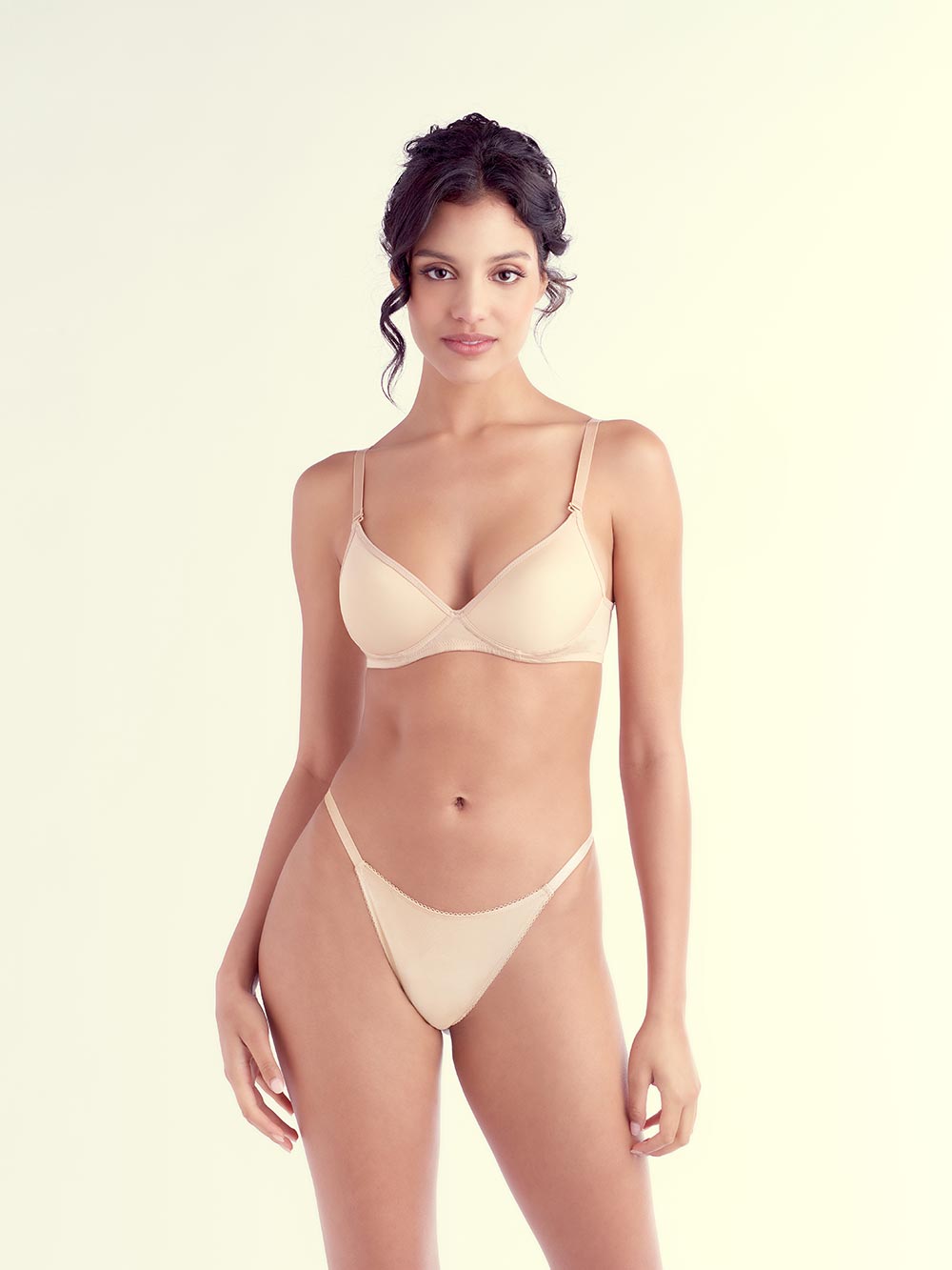 Lea Wire-Free Petite Bra color_Latte