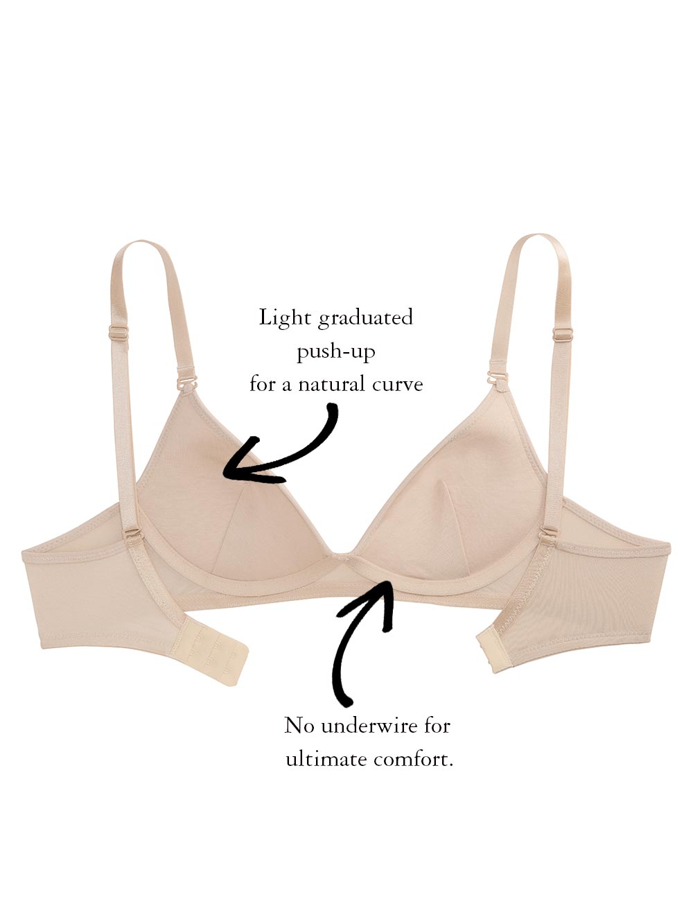 Lea Wire-Free Petite Bra color_Latte