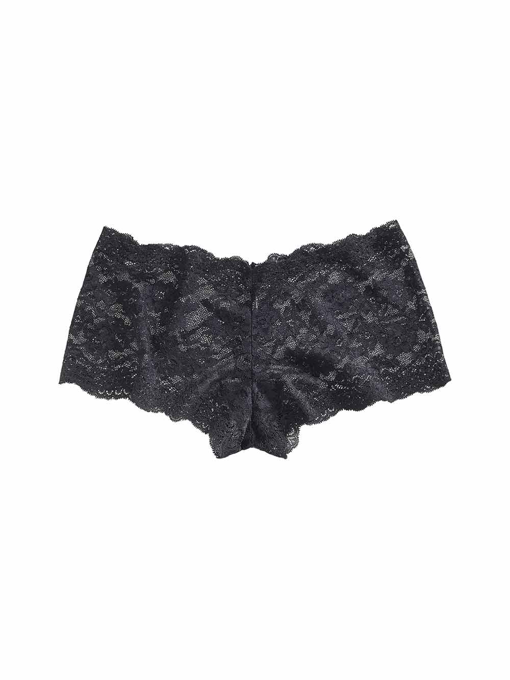 Lucia Low Rise Black Lace Boyshorts