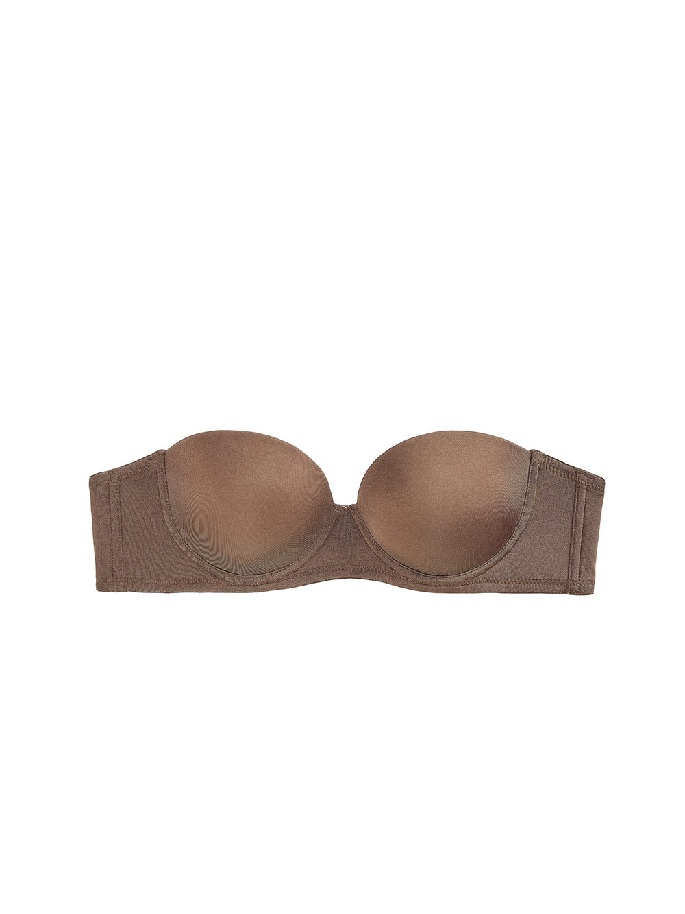 Sascha Demi-Cup Strapless Smooth Petite Bra color_Chocolate
