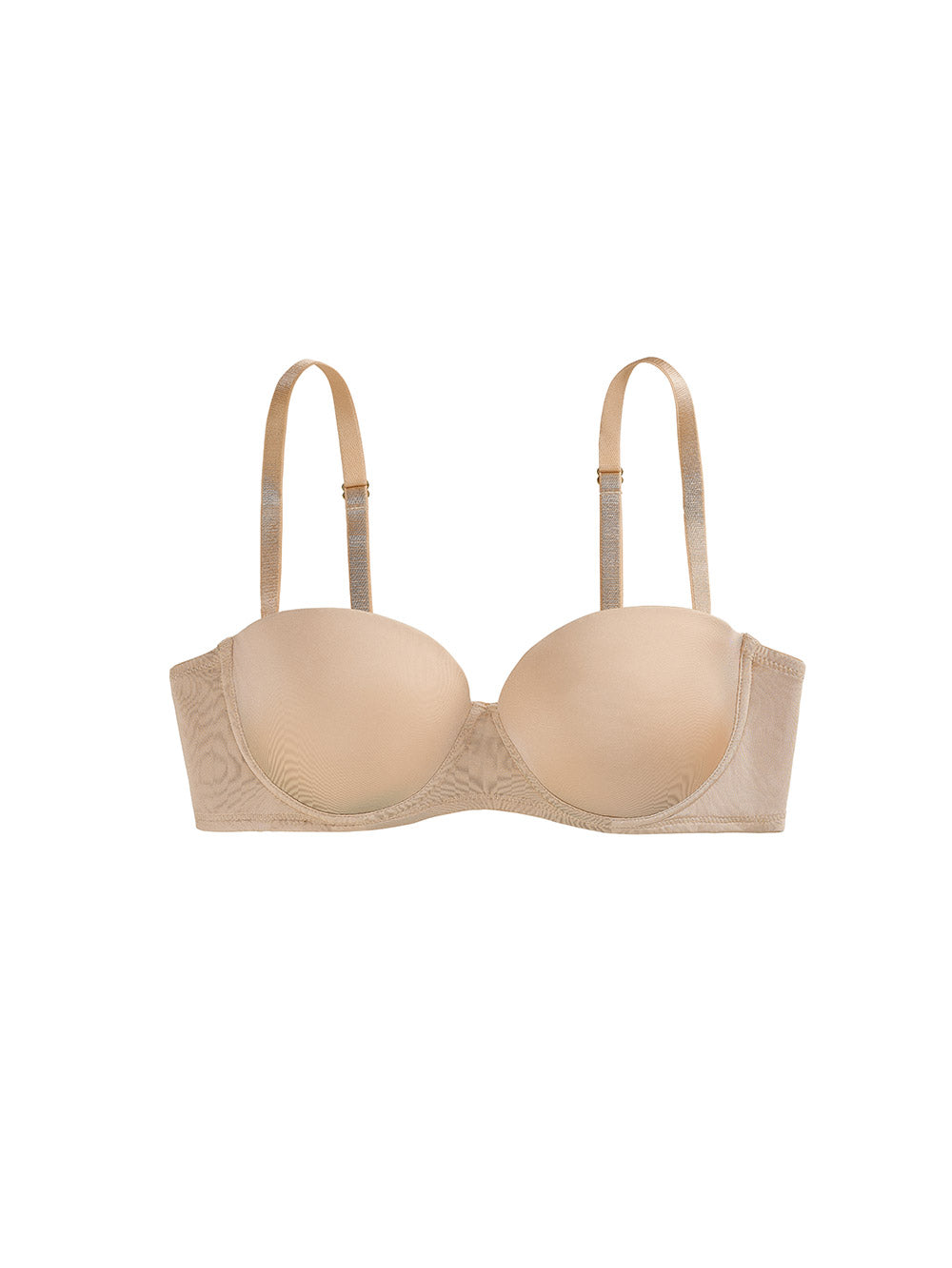 Sascha Demi-Cup Strapless Smooth Petite Bra color_Latte