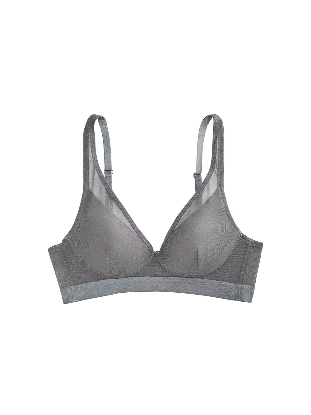Taylor Wirefree petite bra color_Silver Grey