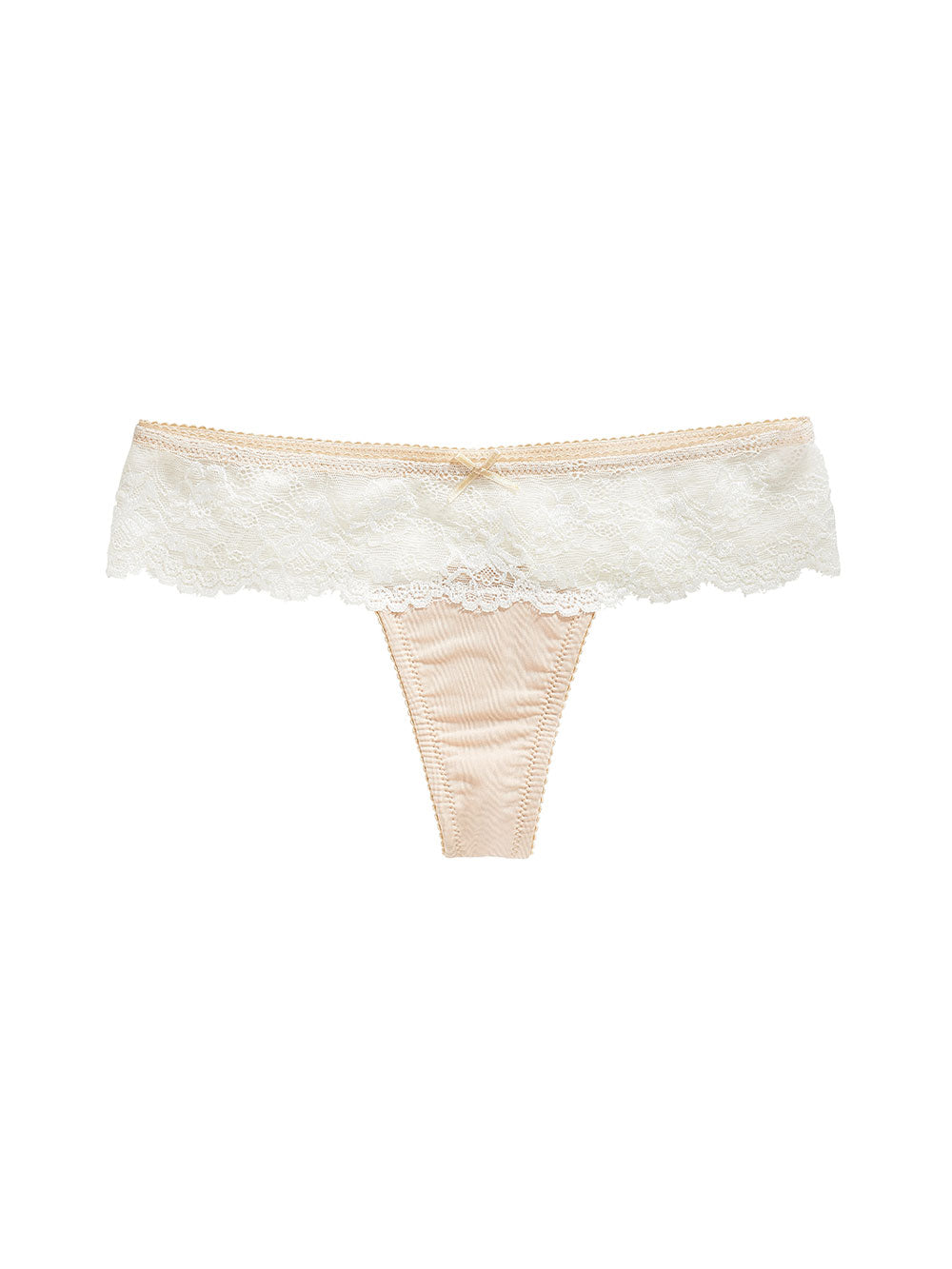 Yvonne Low Rise Lace Detailing Nude Thong color_Nude/Vanilla