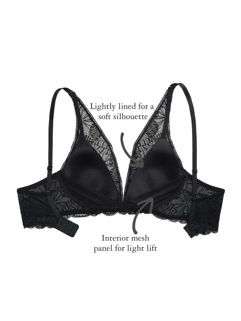 Reggiseno Push-up Love And Bra Elodie, Coppa B, Pizzo Floreale, Sensuale E Confortevole - 4
