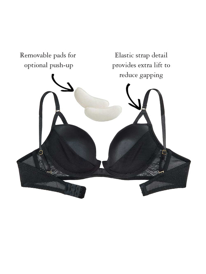 ZIP FRONT CROP BRA BLACKHEATH BETTY