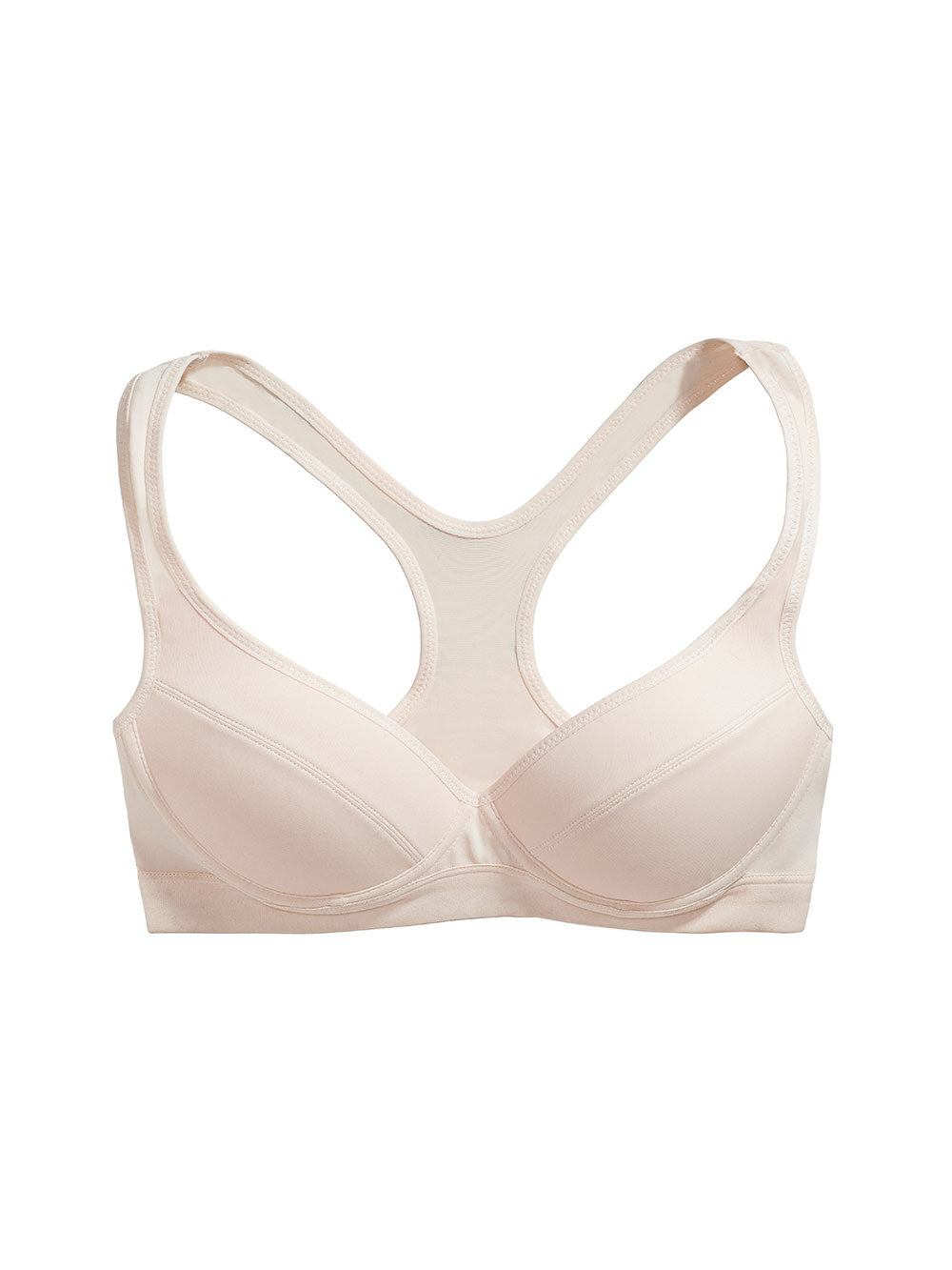 Elizabeth Wire-Free Ivory Sports Bra