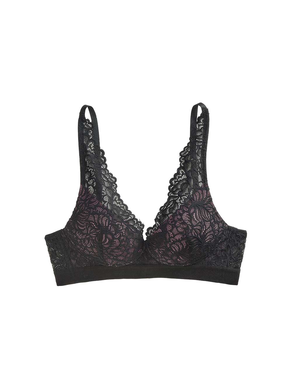 Gillian Wire-Free Black Lace Bra