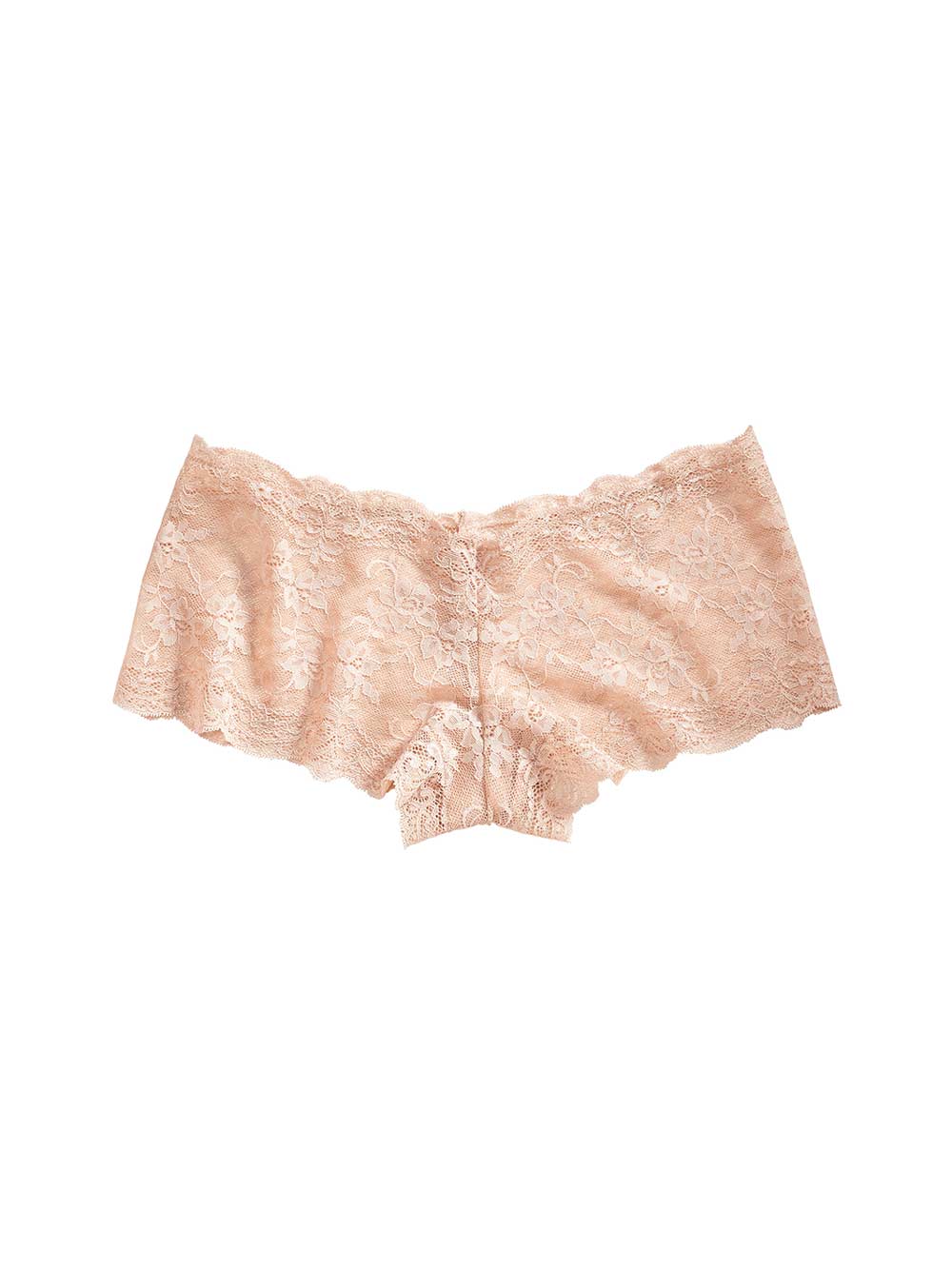 Lucia Low Rise Nude Lace Boyshorts