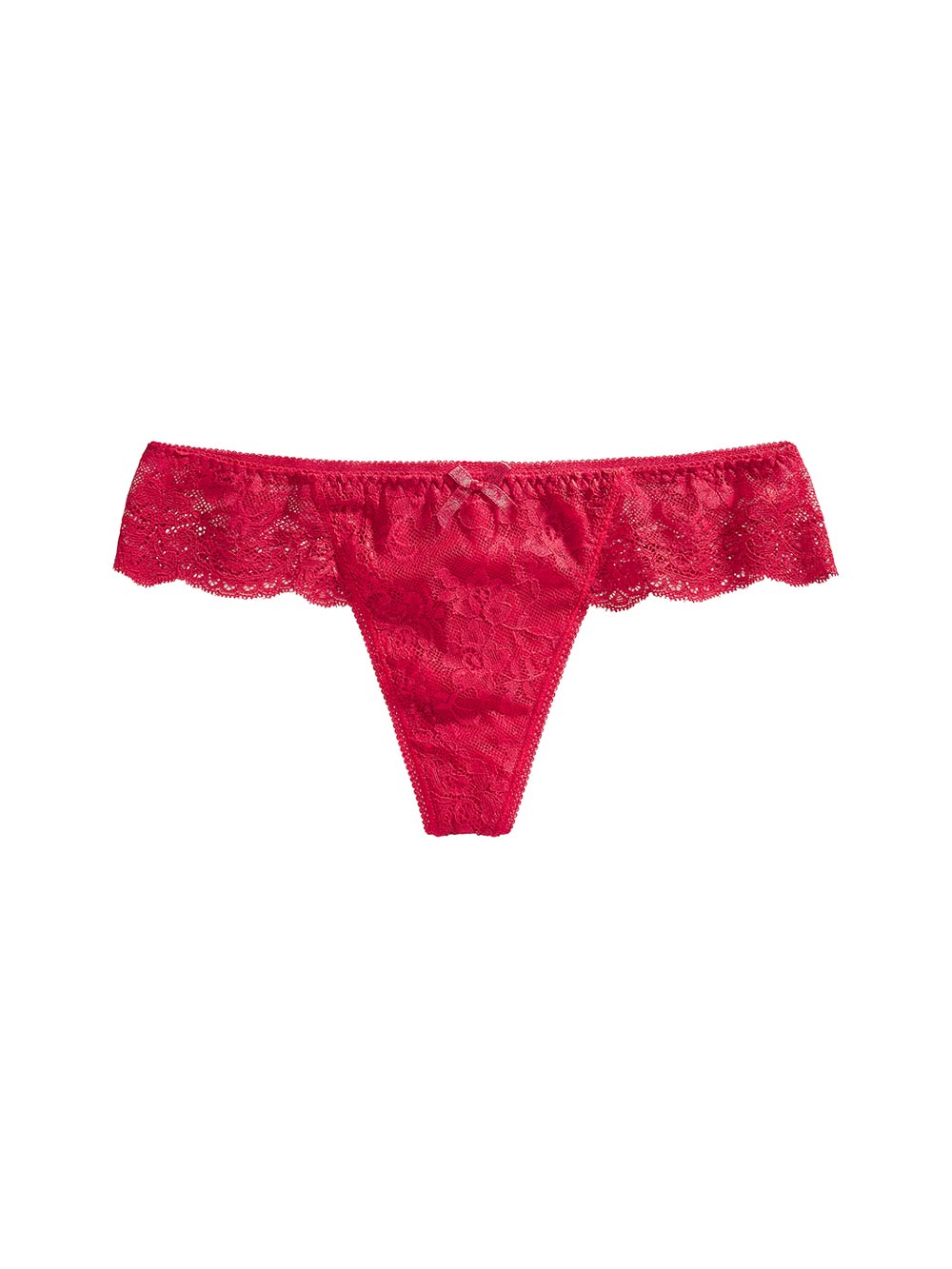 Lucia Cotton Crotch Lace Detailing Thong