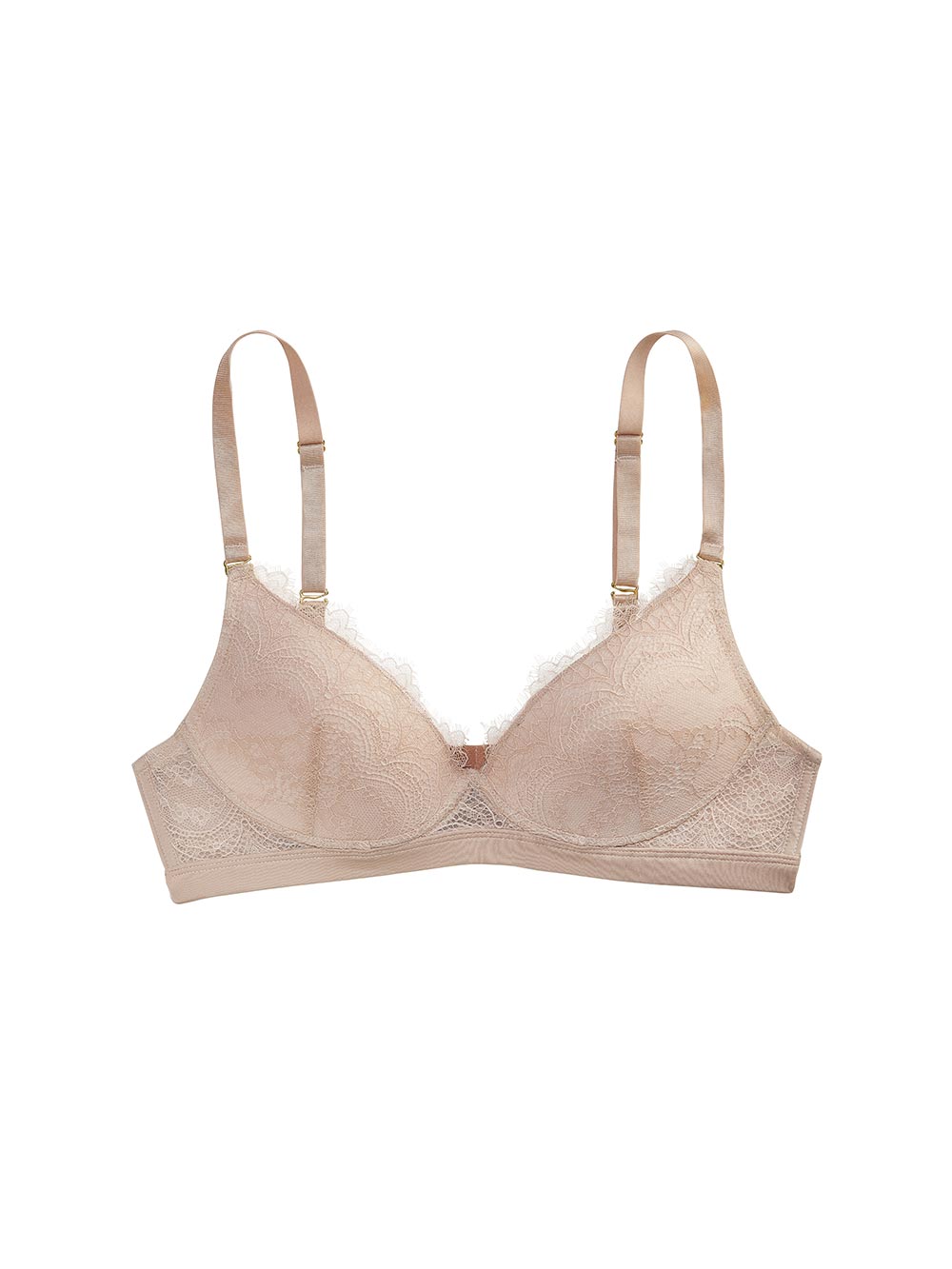 Mona Wire-Free Bra, Petite, Convertible Straps, Light Push-Up, Lace