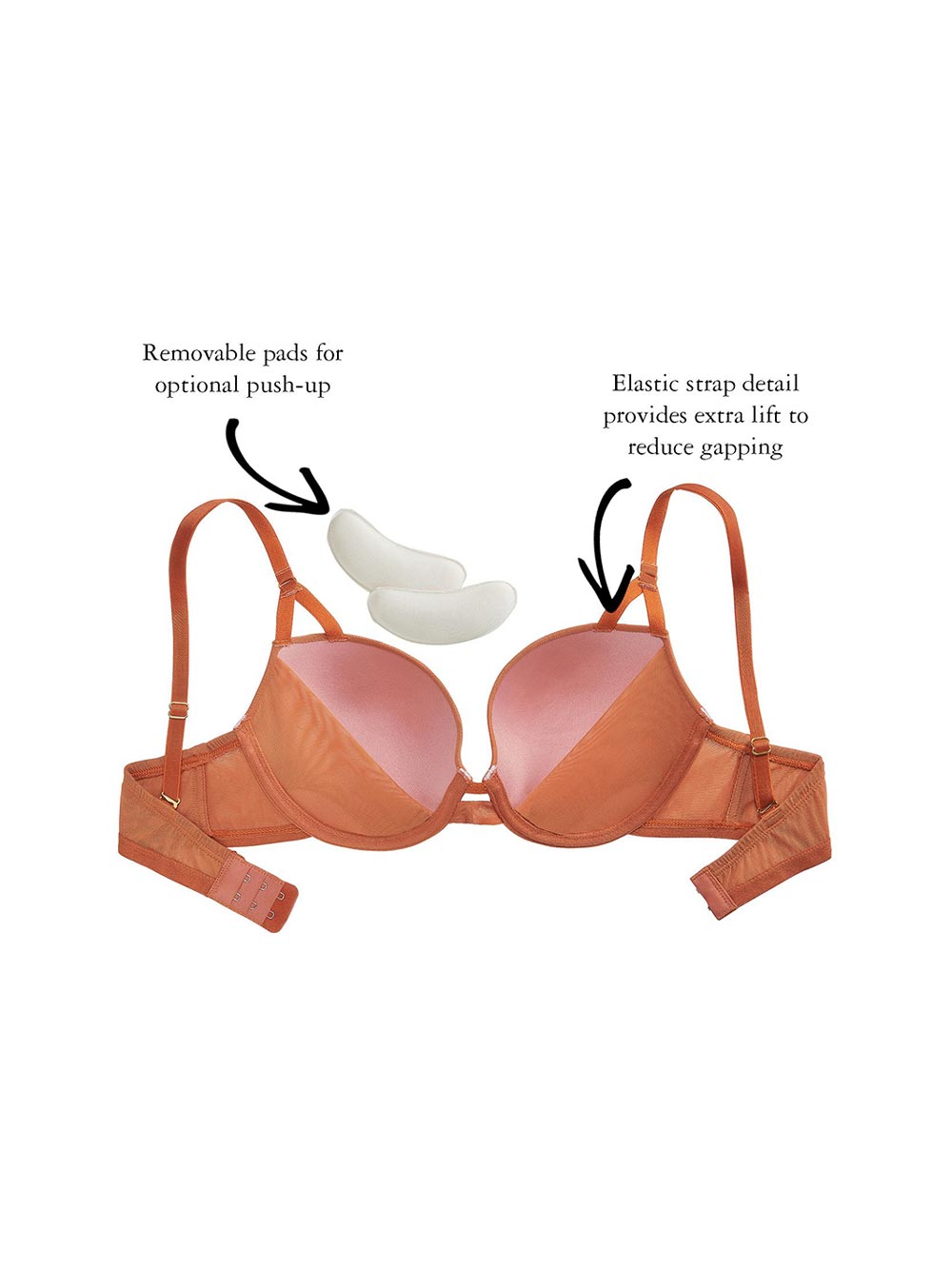 Vivienne Removable Push-Up Pads Smooth Bra