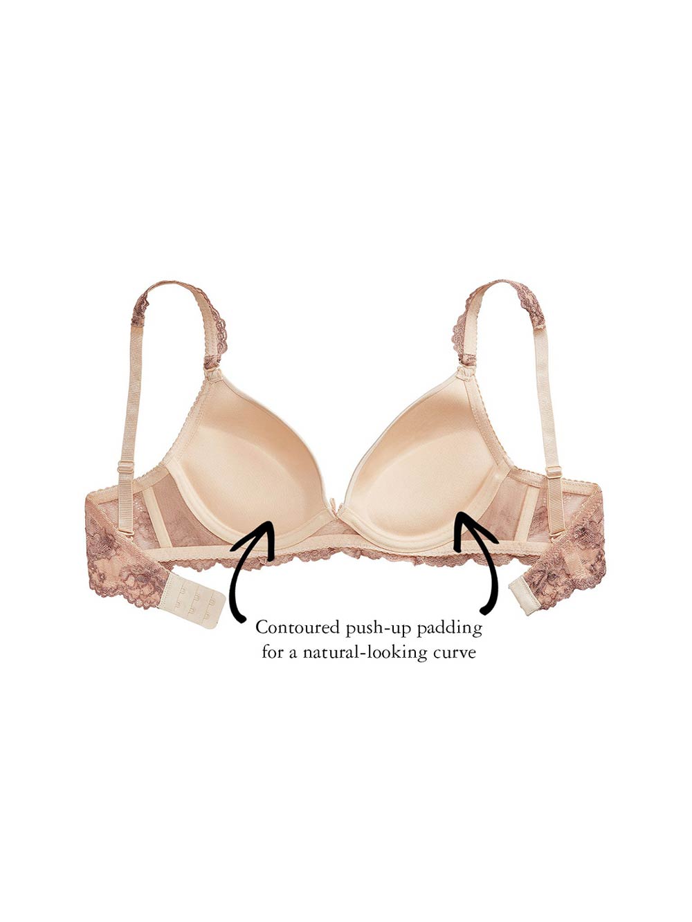 Solenoide subasta Pensar Yvonne Black Bra, Smooth Cup, Petite, Light Push-Up, T-Shirt Bra